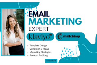 be your klaviyo and mailchimp email marketing expert