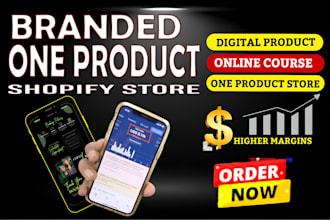 build automated dropshipping store one product shopify store one page website
