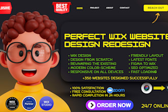 clone copy design redesign wix website figma to wix website