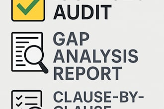 perform an iso 17025 gap analysis and provide audit readiness documentation