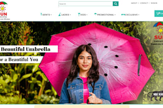 build stunning umbrella shopify store umbrella website fashion umbrella website