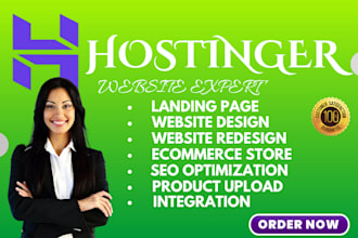 create stunning hostinger website custom web design services