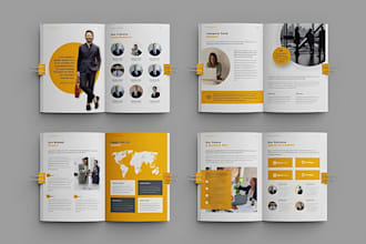 design brochure flyers, company profile, business flyers, pitch deck