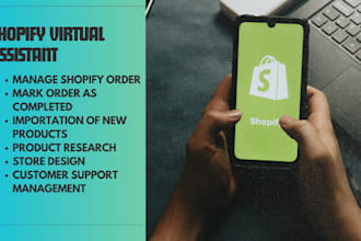 be your shopify store ,website virtual secretary