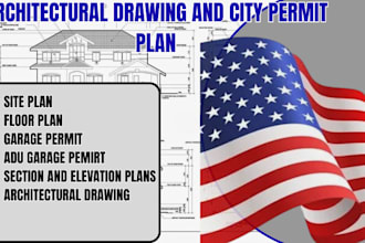 design city permit site plan mep adu garage deck structural floor plan