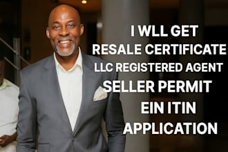 get resale certificate llc registered agent seller permit ein itin application