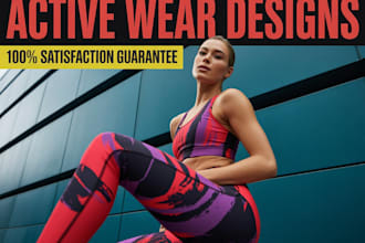 design unique activewear, sportswear, apparel mockup with 3d fitting