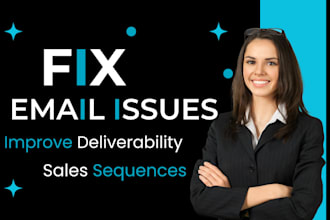 fix email deliverability, write sales email and promotional newsletter