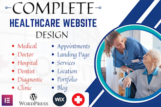 design medical healthcare homecare mental health doctor therapy website on wix