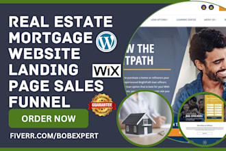build mortgage website real estate website mortgage landing page sales funnel