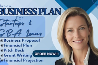 be a business plan writer, business plan for startups, sba loan, grant proposal,