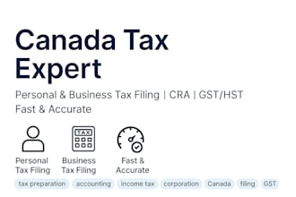 be your expert canada tax consultant for personal and business filing
