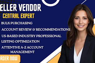 be your amazon manager for your amazon vendor central