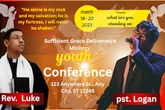 design amazing church flyer event flyer design  postcard church poster flyer