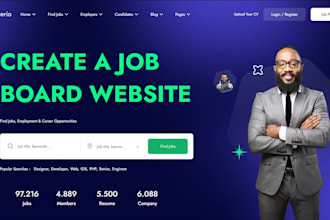 build recruitment, healthcare staffing website, job board, on wordpress, wix