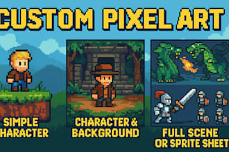 create custom pixel art characters for your game or project