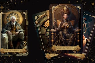 draw custom tarot card tarot card design playing cards zodiac oracle card game