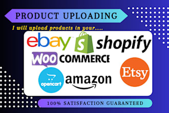 upload shopify woocommerce etsy amazon to ebay optimized products listing
