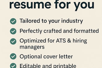create a professional and modern CV