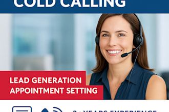 make cold calls, set appointments, and generate sales leads