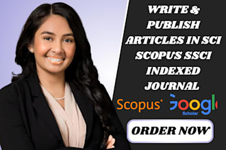 write and publish articles in scopus google scholar  ssci indexed journals