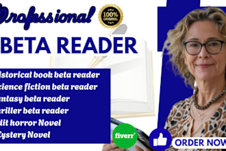 beta read fantasy science fiction novels historical horror thriller mystery book