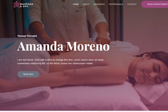 build squarespace massage therapy website reflexology website body work website