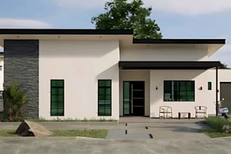do 3d architectural design exterior rendering interior sketchup floor plan revit