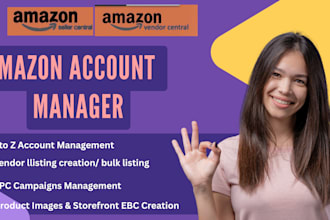 be your amazon vendor central account manager amazon expert