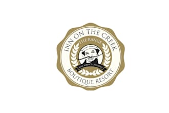 design unique creek boutique resort logo