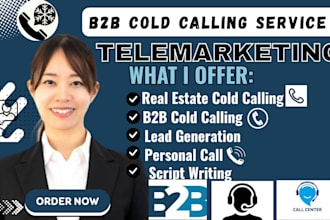 do telemarketing, real estate cold calling, appointment setting, lead generation