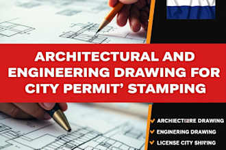 provide drenthe, flevoland, architectural stamp city permit and mep house plan