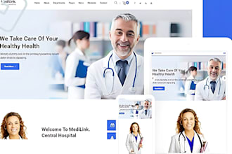 wordpress website for doctors, dentists, clinics, and home care service provider
