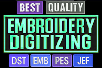 embroidery digitizing digitize logo image for embroidery patch design cap hat