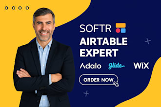 client portal design with softr airtable database integration wix studio webapp
