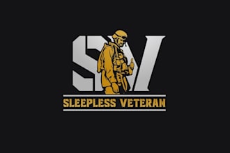 design awesome military vets logo