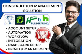 setup buildertrend clockshark jobber houzz pro heavyjob construction management