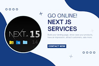 create next js static, dynamic website, web app
