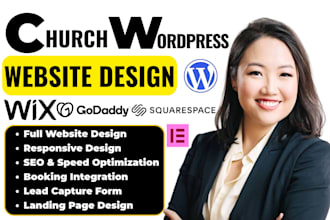 build church website ministry website charity donation website nonprofit website