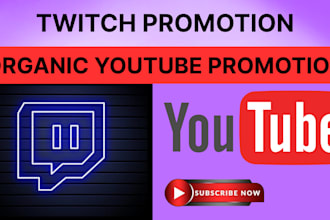 promote your twitch stream or youtube video to real, active viewers