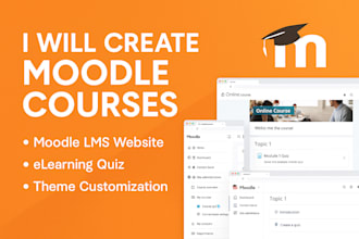 create moodle course elearning quiz moodle lms website  theme customization