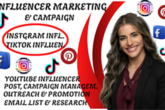 do influencer marketing research list, tiktok influencer, instagram influencer