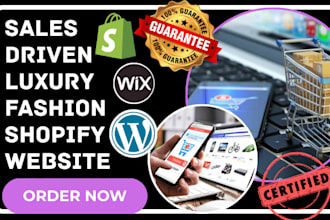 create luxury store fashion store dropshipping ecommerce store wordpress website