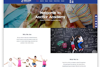 design daycare website, kindergarten, preschool, nonprofit website, donation