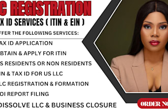 get non resident irs tax id, itin number for individuals ein for us llc creation