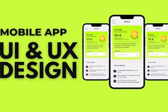 do mobile app ui ux design or app ui ux design in figma