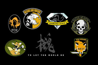 do minimalist , skull, military patch, sticker, hipster badge logo design