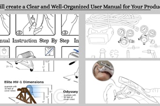 create a clear and well organized user manual for your product