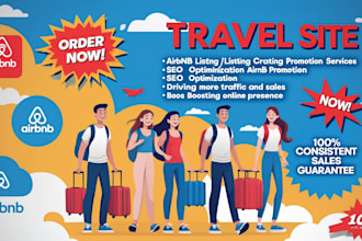 organic travel site promotion hotel bookings airbnb marketing to get booking