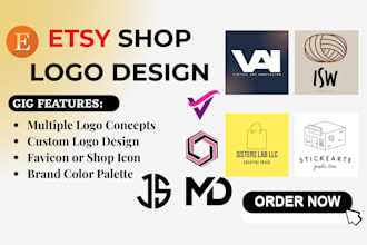 do etsy shop logo design for your etsy store